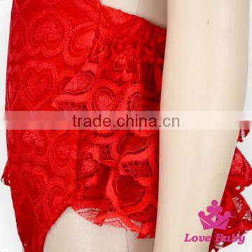 HYB129Yiwu Lovebaby Wholesale Heart Print Sleeveless Striped Back Ruffles for Valentine's Day Baby Romper Clothes Boutigue photo-4