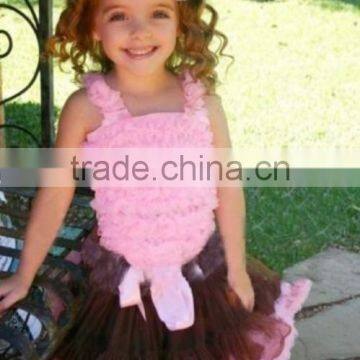 Cheap Lilac Pettiskirt fluffy pink and brown chiffon skirt set tutus pettiskirt dress pettiskirt sets PE523