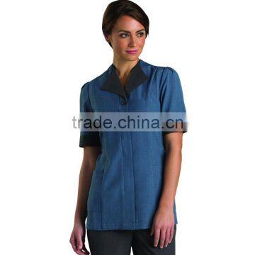 Stylish Updated Hotel Housekeeping Service Uniform Tunics photo-3