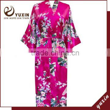 2014 Sexy lady's Robes satin kimono robes Bathrobes Satin Robes PC101