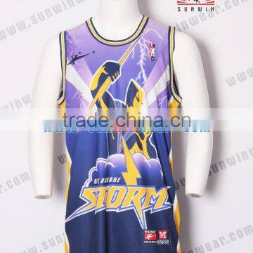 Custom Fashion Sublimated Basketball Uniform Design/jersey