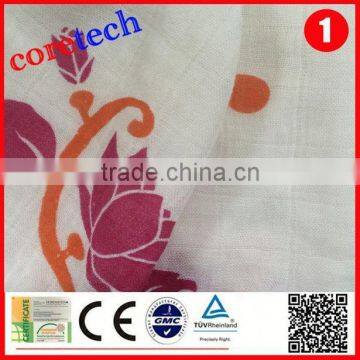 Washable Comfortable Baby Blanket Fabric, Muslin Gauze Fabric photo-3