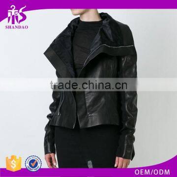 Shandao OEM plain design long sleeve winter jakets and coats for women