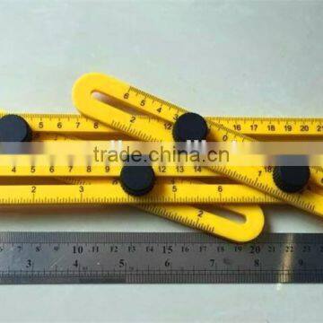 Four Sided Multi Angle ABS Ruler Measures All Angles Template Tools Foldable Adjustable Square Ruler photo-3