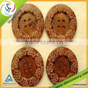 fancy coat wooden buttons