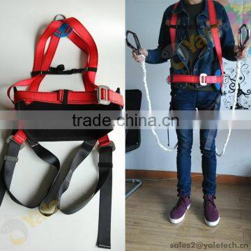 CE EN361 full body safety harness with single lanyard