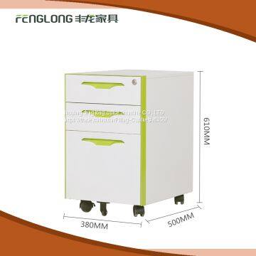Modern cheap furniture space saving office furniture KD export steel 3 drawer file cabinet