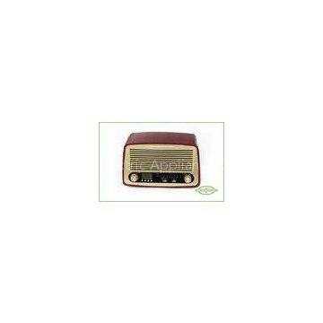 Multifunctional Wooden Classic Retro Radio With Alarm Clock