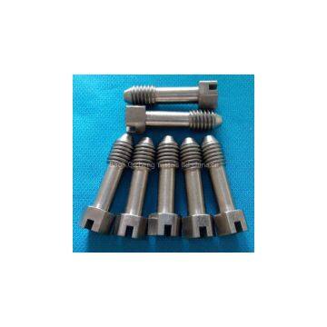 BeTitanium Thumb Screw, Plain Finish, Knurled Head, Flat Point, DIN 464, Right Hand Threads, Metric