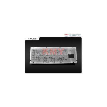 Vandal Proof IP65 Kiosk Metal Keyboard with Touchpad (KMY299D-T)