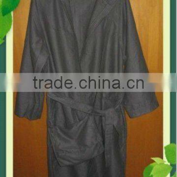 Hooded Microfiber Bathrobe With Bag