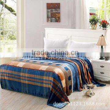 2016 spring new flannel blanket double bed sheet and coral fleece blanket