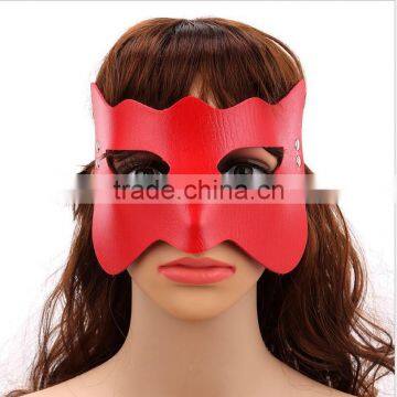 Female Cat eyes blindfold bdsm inlaid bondage adult games sexy leather masquerade mask