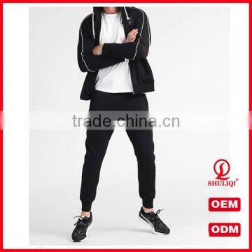 custom design your own skinny tracksuit set whoelsale men sports gym plain tracksuit