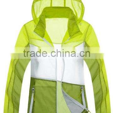 Fashion unisex skin windproof jacket outdoor camping casual jacket uv protection thin skin woman coat sunscreen