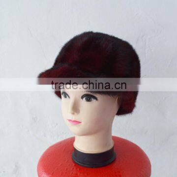 SJ926-02 Taobao Cheap High Quality Woman Knitted Mink Hats