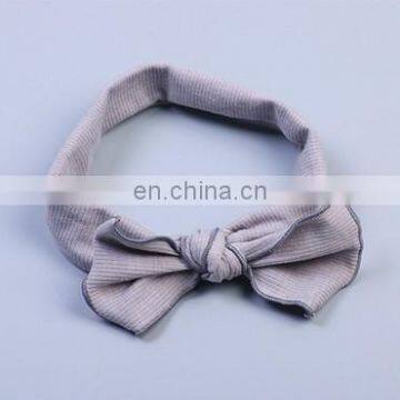 Organic Cotton Headband With Bows Boho Style Baby Headwrap For Baby Birthday Hair Accessory