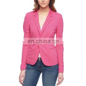 CHEFON New lapel collar long sleeves single button closure polished blazer
