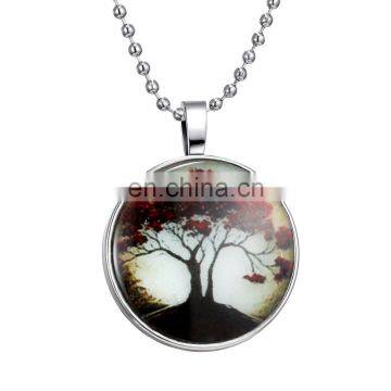 Women Round Lovers Valentine's Day Glow in the Dark Magical Necklace