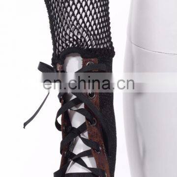 Steampunk Lace-up Net Arm Warmer Glove photo-3