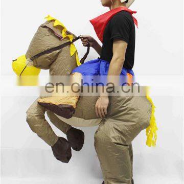 Halloween Cosplay Costume Horse Riding Clothes Pony Inflatable Costume Lyjenny Pvc Suit for Adults Carry Ride on Costume photo-5