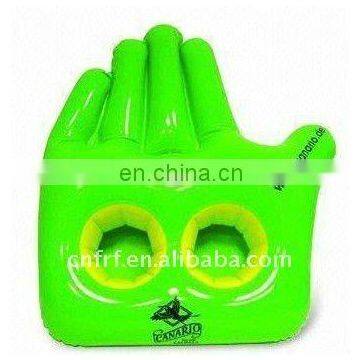 inflatable hand shape drink cup tray