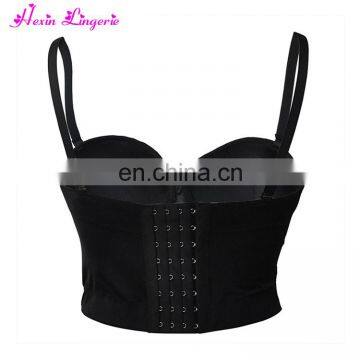 NO MOQ Women Black Floral Lace Harness Teenage Latest Fashion Sexy Cheap Bra photo-3