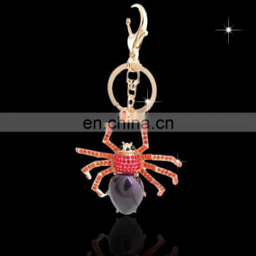 Promotional Spider custom Metal Crystal Keychain Rhinestone Keychain MCA-0002