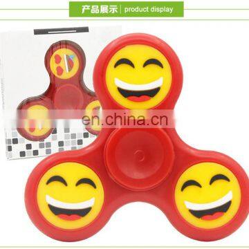 Emoji Hand Spinner Emoji Fidget Spinner EDC Finger Tips Luminous Glow in Dark Handspinner Tri Spinner Luminous Smiling Face Gyro photo-6