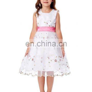 Grace Karin Cute Sleeveless White Lace Girl Party Wear Western Dress CL007553-1 photo-2