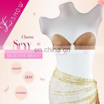 ES6630 China Wholesale Popular Sexy Silicone Free Adhesive Bra for Bikini