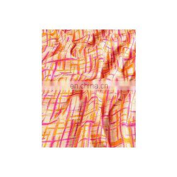 Fuchsia Shibori Kota Doria Screen Printed Fabric