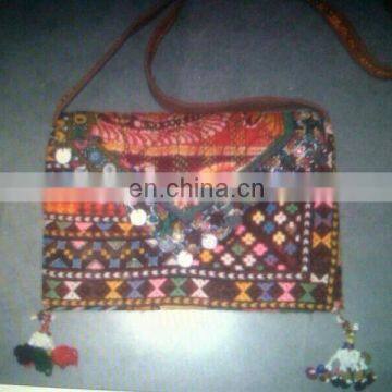 Tote Handbag Evening Bag Clutch Coins Decor Vintage Banjara Clutch with Shoulder Strip