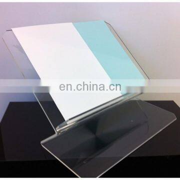 Clear pmma plexiglass acrylic book reading stand