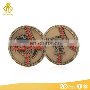 Manufacturer Antique Bronze Coin For Triple Crown Sports