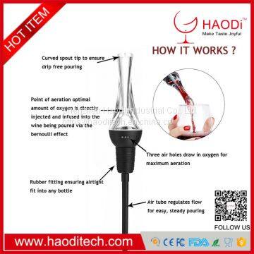 HD-DJ0009 Wine Aerator Pourer Premium Aerating Pourer Decanter Spout for Wine Gift Set photo-5