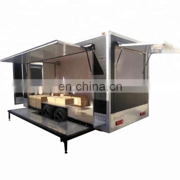 Most popular towable mobile food cart burger vending trailer