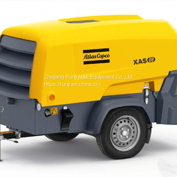 Atlas Copco New 8 Series  of XAS88 7 bar/100Psi Small Type Air Compressor  With Kubota Diesel Engine,Portable air compressor