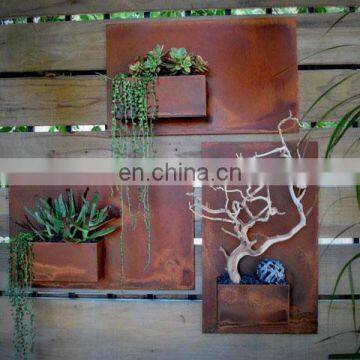 Hanging Corten Wall Planters Flower Pot