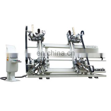 UPVC Door-Window Frame Making Machine / uPVC Window White Profiles CNC Control Four Heads Welding Machine