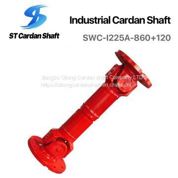 customized SWC-I225A-860+120 cardan shaft made of 45 # steel by Jiangsu Sitong