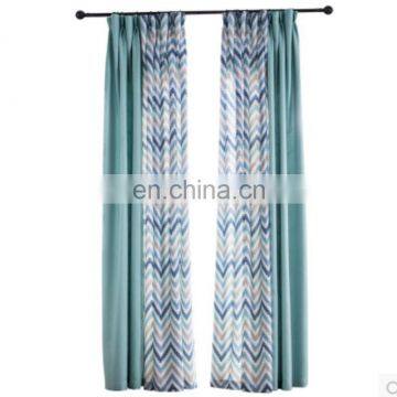 Ready Stock Linen Printed Blackout And Thermal Curtain Designs For Living Room