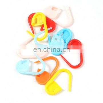 Plastic locking stitch markers crochet latch clip hook knitting needle