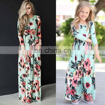 New Arrival Floral PRINT Mother Daughter Matching Dress Family Matching Clothing Dress (this Link for MOM) photo-5