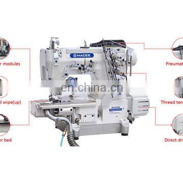 MC 600D-35/PUT-A DIRECT DRIVE LEFT-SIDE CUTTER PNEUMATIC CRLINDER-BED INTERLOCK SEWING MACHINE WITH AUTO-THREAD WIPE(UP) photo-2