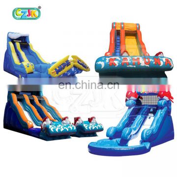 big flat fun pvc home wet yard kahuna inflatable water slide for sale