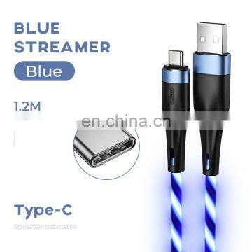 JOYROOM 2.4A Flowing Led Data Cable Charging Line for Iphone, Usb Cable Type-c Fast Charging Cable photo-3