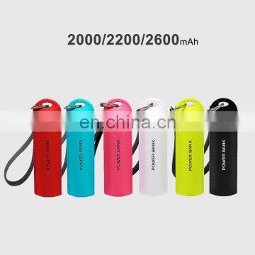 ABS Leather Effect Black White Blue Green Pink Power Bank Small Size OEM ODM Best Price 2000mAh Power Bank