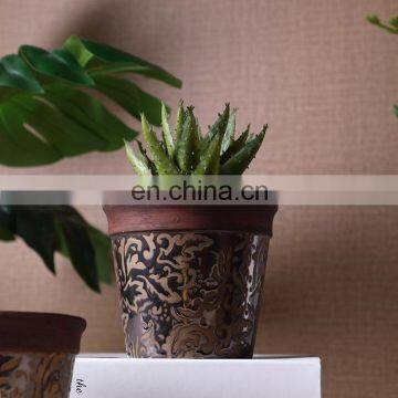 New Arrival Different Size Custom Garden Home Flower Pot Round Antique Ceramic Flower Planter photo-5