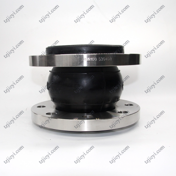 EPDM NR NBR rubber DIN ANIS carbon steel flange type single sphere rubber expansion joint